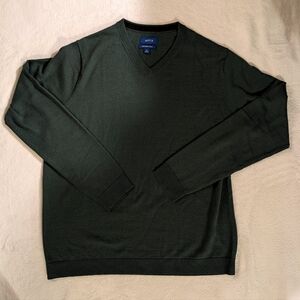 Apt. 9 Men's Deep Green V-Neck Sweater,Size Xlarge